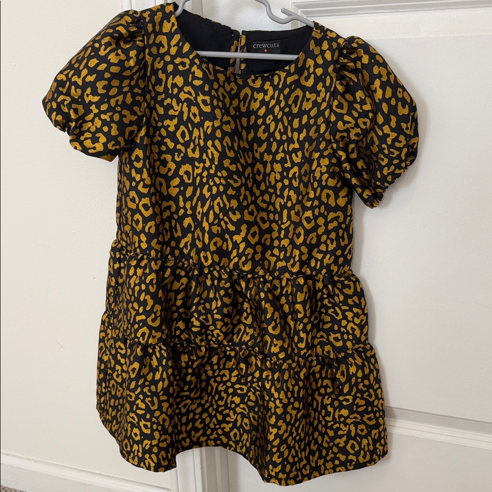 J. Crew girls Leopard Print dress